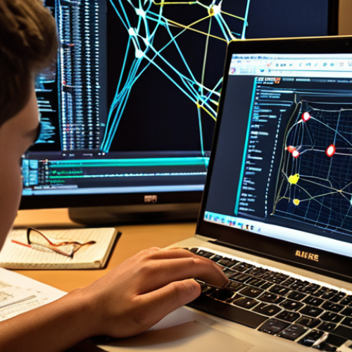 **

A focused student, illuminated by a laptop screen displaying a network diagram, surrounded by textbooks and notes. The scene evokes a sense of intense study and preparation for a networking exam. This represents prioritizing core concepts.

**