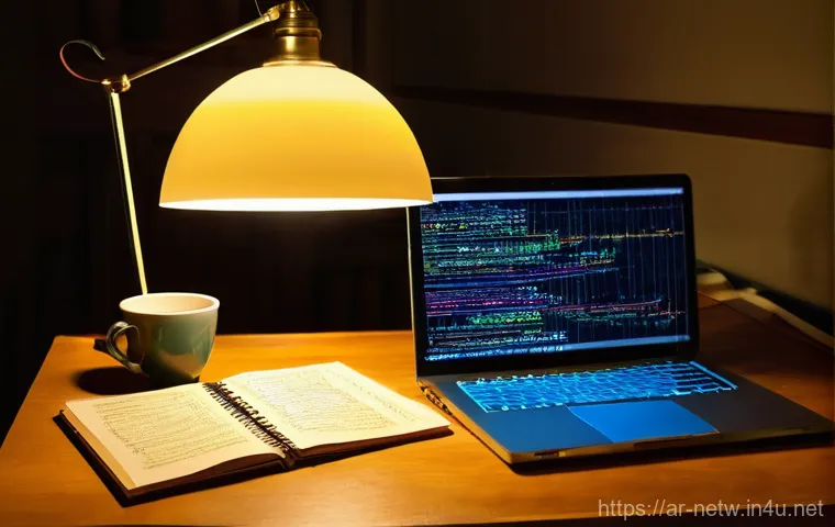 네트워크관리사 취득 후 대기업 네트워크 팀 합류기 - **Prompt: The Budding Network Engineer's Late Night Study**
    A young, determined individual (gend...